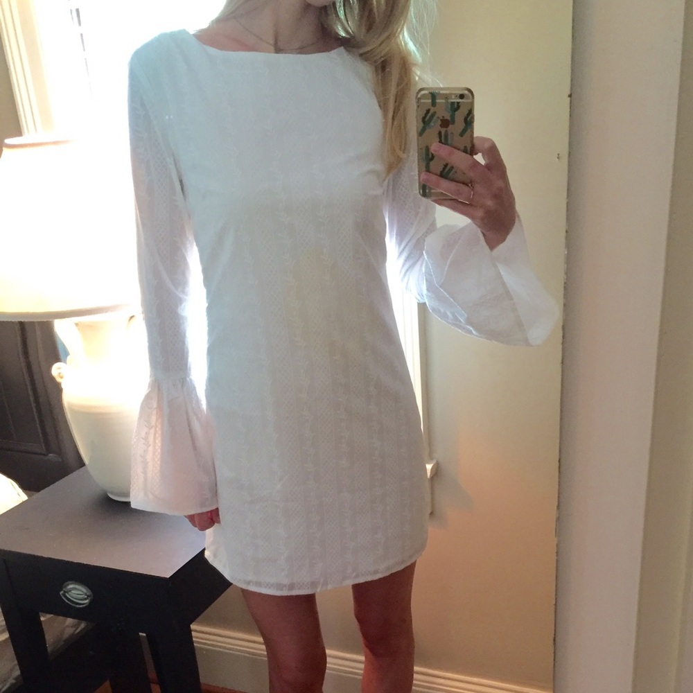 Endless Rose White Long Sleeve Dress